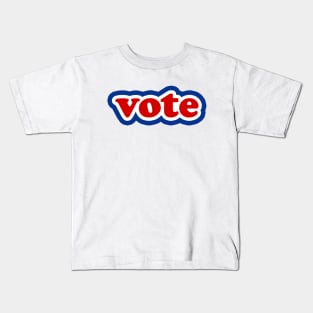 Vote Red White and Blue Typography Kids T-Shirt